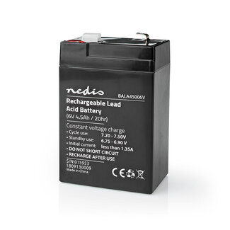 Nedis Nedis wiederaufladbare Bleiakku | 6V | 4500 mAh