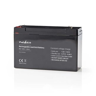 Nedis Nedis wiederaufladbare Bleiakku | 6V | 10.000 mAh