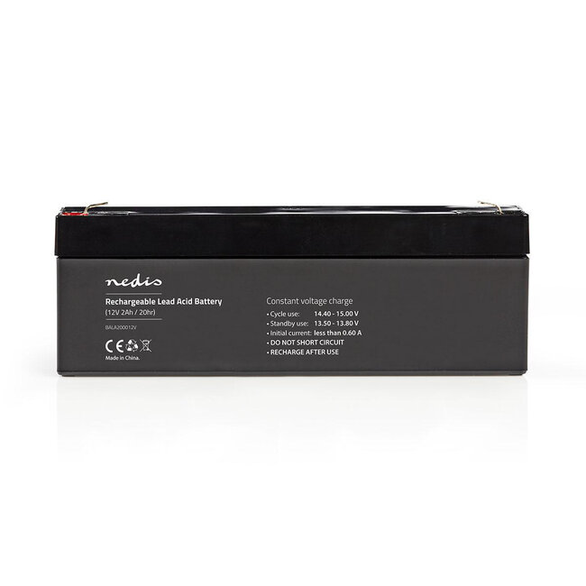 Nedis wiederaufladbare Bleiakku | 12V | 2000 mAh
