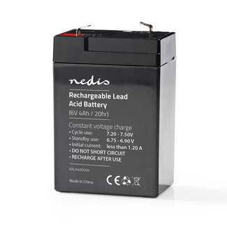 Nedis Nedis Wiederaufladbare Bleiakku | 6V | 4000 mAh