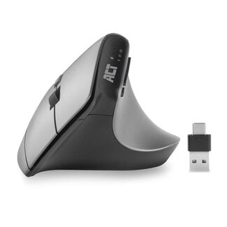 ACT ACT ergonomische USB-A/USB-C & Bluetooth Maus | 7 Tasten | 1000-2400 dpi