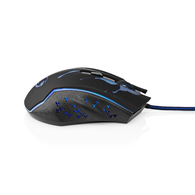 Nedis Gaming USB-Maus | USB-A | LED | 3600 dpi | 6 Tasten | 1,5 m
