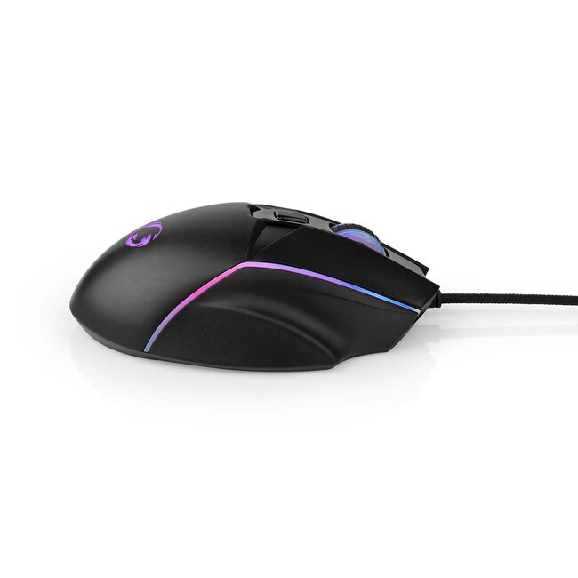 Nedis Gaming USB-Maus | USB-A | LED | 7200 dpi | 6 Tasten | 1,5 m