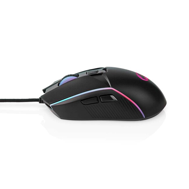 Nedis Gaming USB-Maus | USB-A | LED | 7200 dpi | 6 Tasten | 1,5 m