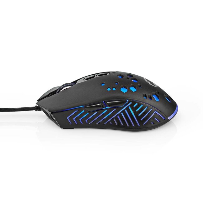 Nedis Gaming USB-Maus | USB-A | LED | 7200 dpi | 7 Tasten | 1,5 m