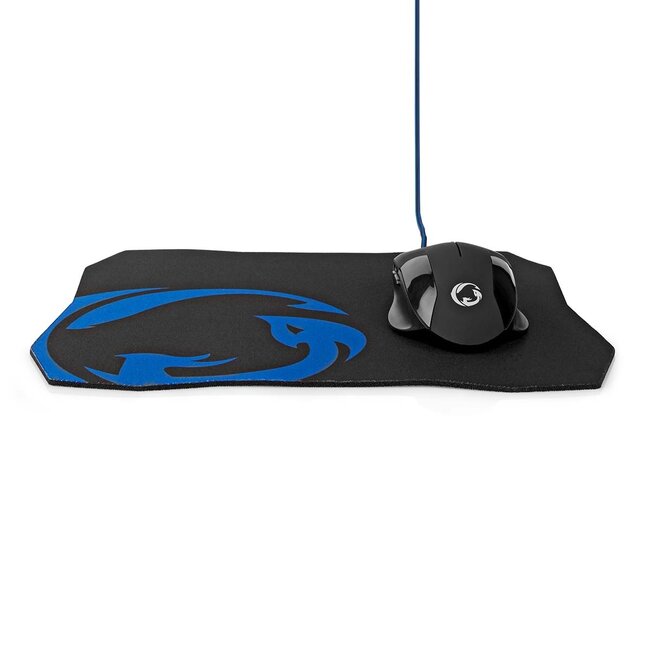 Nedis Gaming USB-Maus mit Mauspad | USB-A | 7200 dpi | 6 Tasten | 1,5 m
