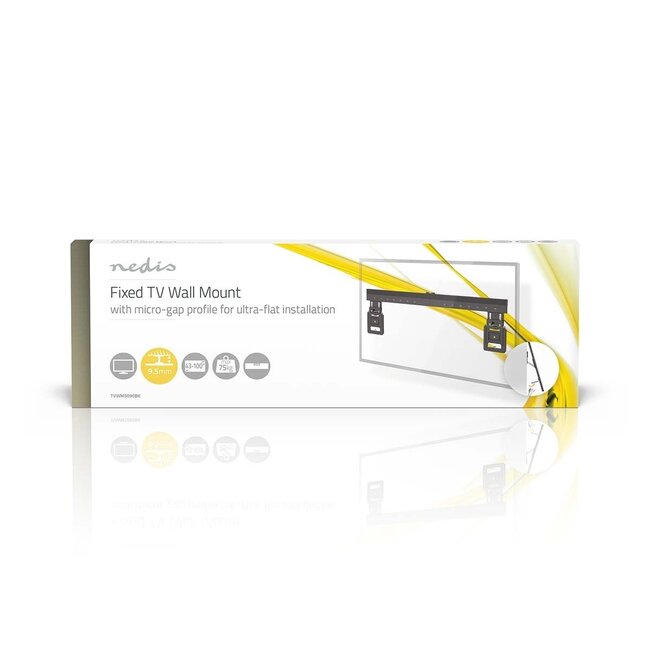 Nedis Wandhalterung für Bildschirme bis 100 Zoll | fest | Micro-Gap