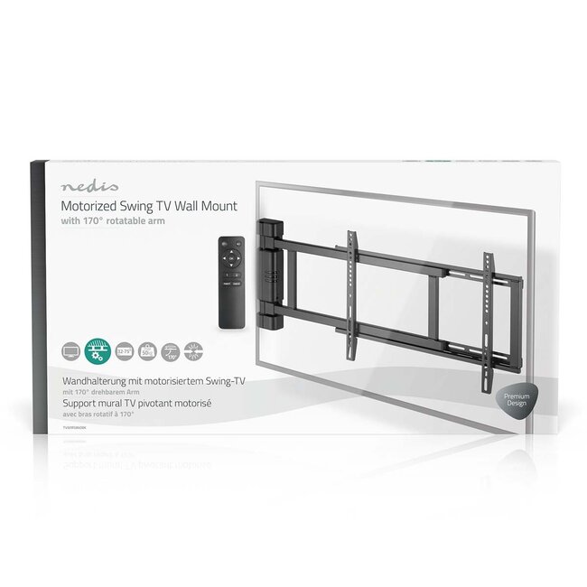 Nedis Wandhalterung für Bildschirme bis 75 Zoll | Schwenkbar | Motorisiert