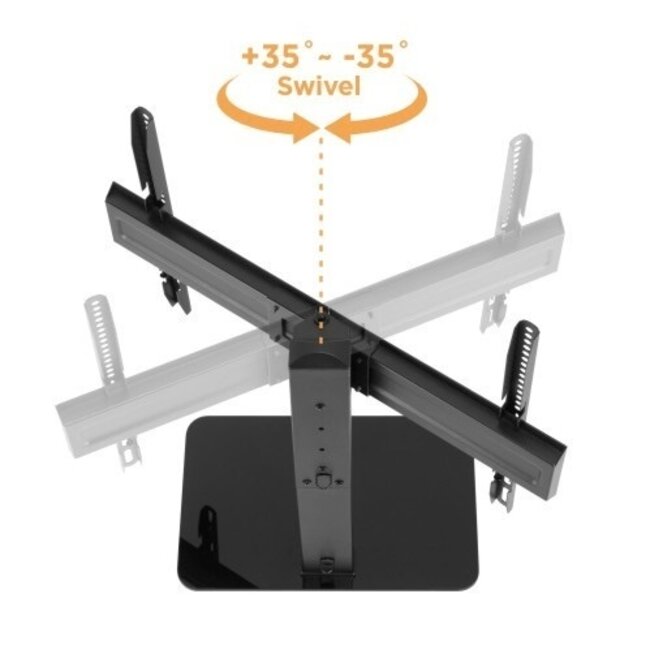 Cavus Tischständer für Bildschirme bis 60 Zoll | Drehbar