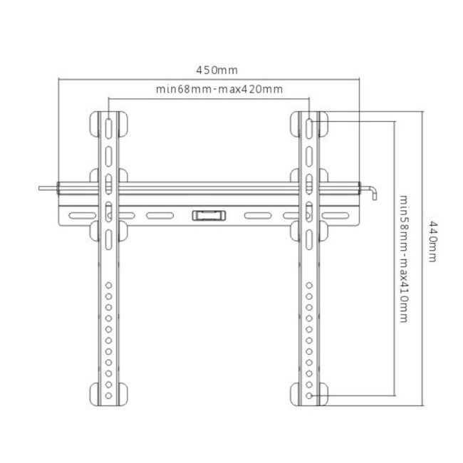 Cavus Ultra Slim Wandhalterung für Bildschirme bis 70 Zoll