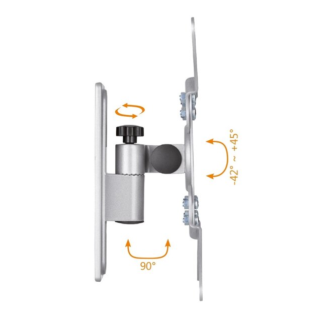 My Wall Wohnwagen-Wandhalterung für Bildschirme bis 43 Zoll | Full Motion | 1 Drehpunkt