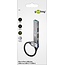 Goobay USB-Hub (USB-A) | 3x USB-A + 1x USB-C | USB 2.0/3.0 | Aluminium | 0,10 m