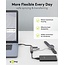 Goobay USB-Hub (USB-C) | 4x USB-A | USB 2.0/3.0 | Aluminium | 0,10 m