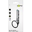 Goobay USB-Hub (USB-C) | 3x USB-A + 1x USB-C | USB 2.0/3.0 | Aluminium | 0,10 m