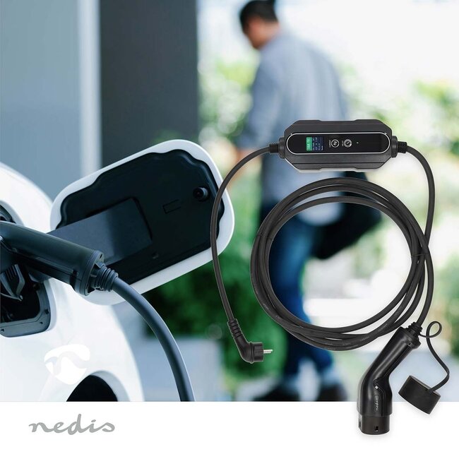 Nedis EV Typ 2 - CEE 7/7 Steckdosen-Ladekabel | 3,68 kW | 5 Meter