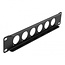 Delock 10 Zoll Patchpanel | für 6 D-Typ Module | 1U | Schwarz