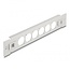Delock 10 Zoll Patchpanel | 6 D-Typ Module | 1U | Werkzeugfrei | Grau