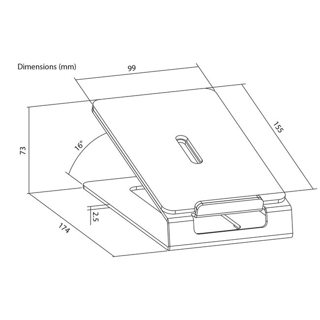My Wall Lautsprecher-Schreibtischständer Set | 9,9 x 15,5 cm | bis 10 kg | Schwarz