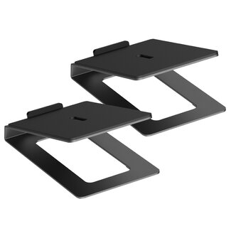 My Wall My Wall Lautsprecher-Schreibtischständer Set | 12,2 x 18 cm | bis 10 kg | Schwarz