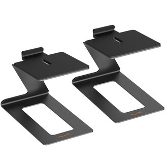 My Wall My Wall Lautsprecher-Schreibtischständer Set | 12,5 x 14-19 cm | bis 10 kg | Schwarz