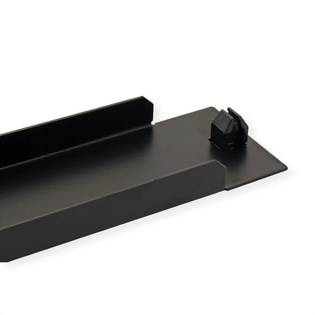 19 Zoll Blindplatte | toolless (Snap-in) | 1U | schwarz
