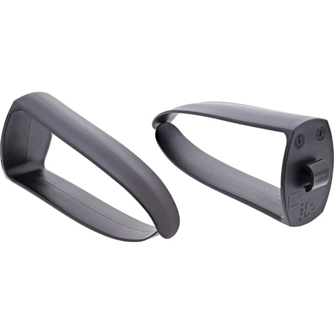 19 Zoll Blindplatte mit 9 Kabelösen | 1U | Schwarz