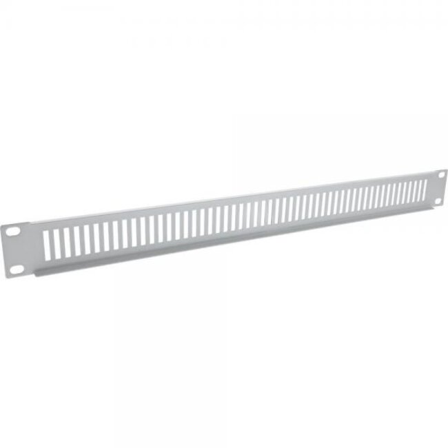 19 Zoll Lüftungspanel | vertikale Schlitze | 1U | grau