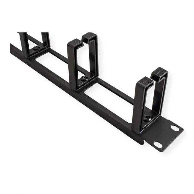 19 Zoll Durchgangspanel mit 5 Öffnungen (C-Typ) | 1U | Schwarz