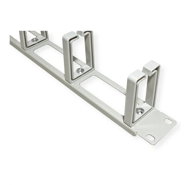 19 Zoll Durchgangspanel mit 5 Öffnungen (C-Typ) | 1U | Grau