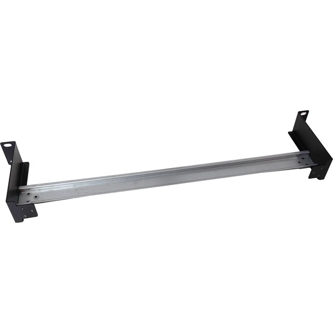 19 Zoll DIN-Schienenpaneel | 1U | Schwarz/Grau