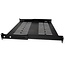 19 Zoll Regalboden | 40 cm tief | max. 25 kg | 1U | schwarz