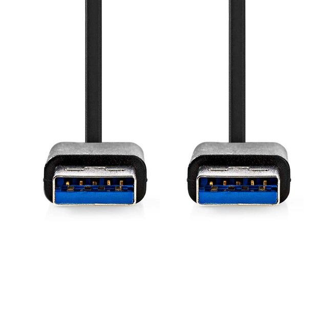 Nedis USB-A Kabel | USB 3.0 5 Gbps | bis 2A | Schwarz | 1 Meter
