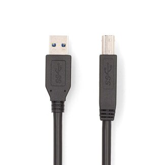 Nedis Nedis USB-A auf USB-B Kabel | USB 3.0 5 Gbps | bis 2A | Schwarz | 2 Meter