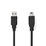 Nedis Mini USB-auf USB-A Kabel | USB 2.0 | bis 2A | Schwarz | 2 Meter
