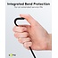 Goobay USB-C auf USB-A Supersoft Textilkabel | USB 2.0 | PD 60W | Schwarz | 2 Meter
