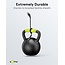 Goobay USB-C auf USB-A Supersoft Textilkabel | USB 2.0 | PD 60W | Schwarz | 2 Meter
