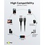 Goobay USB-C auf USB-A Supersoft Textilkabel | USB 2.0 | PD 60W | Schwarz | 2 Meter