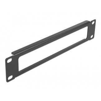 DeLOCK 10 Zoll Durchgangspanel | 1U | Schwarz