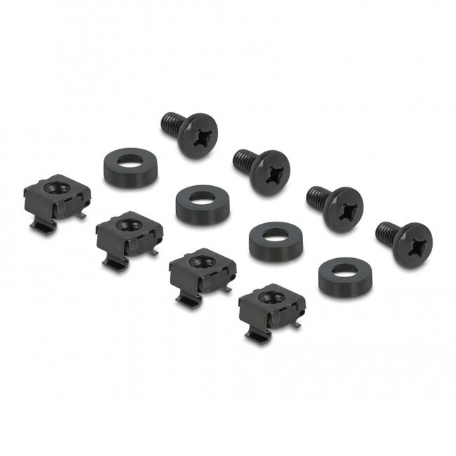 Delock 10 Zoll Patchpanel | für 10 Keystone Module | 1U | Schwarz