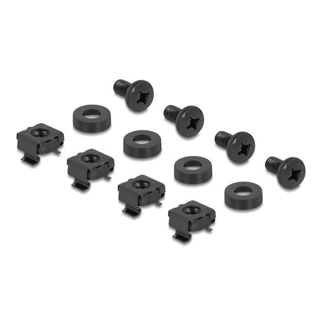 Delock 19 Zoll Patchpanel | 48 Keystone Module | 3U | Schwarz