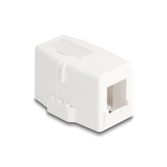 DeLOCK Ausgangsbox mit magnetischem Boden | für 1 Keystone-Modul | weiß