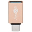 USB-C (m) auf USB-A (w) Adapter | kompakt | USB 3.0 | OTG | gold
