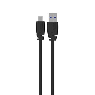 Sinox Sinox PRO USB-C auf USB-A Kabel | USB 3.0 | bis 3A | Schwarz | 1 Meter