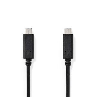 Nedis Nedis USB-C Kabel | USB 3.0 5 Gbps | PD 60W | 4K 60Hz | Schwarz | 1 Meter