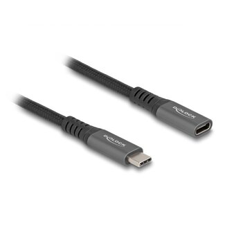 DeLOCK Delock USB-C Verlängerungskabel | USB 3.2 10 Gbps | PD 100W | 4K 60Hz | 0,5 m