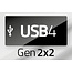 Delock USB-C Kabel | Winkel/Recht | USB4 20 Gbps | PD 240W | 4K 60Hz | 2 Meter