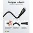 Goobay Lightning USB-C Supersoft Textilkabel | USB 2.0 | PD 60W | Schwarz | 0,5 m