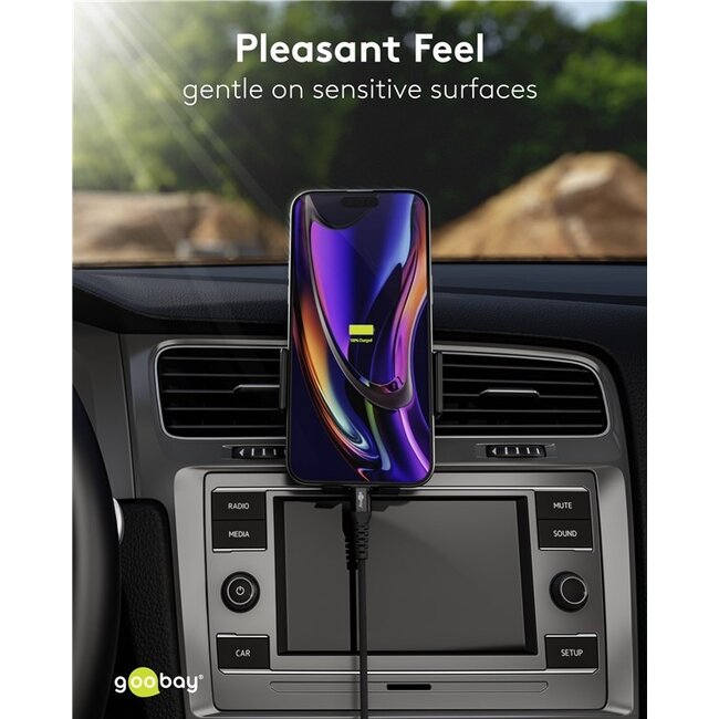 Goobay Lightning USB-C Supersoft Textilkabel | USB 2.0 | PD 60W | Schwarz | 1 Meter