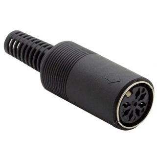 Universal DIN 7-poliger (V) Stecker | Schwarz