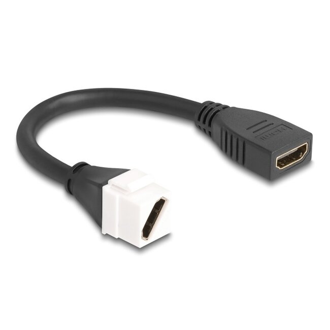 HDMI Keystone Modul - HDMI2.1 (8K 60Hz + HDR) Weiß 0,20 m